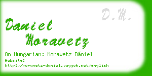 daniel moravetz business card
